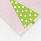 Pastel Christmas Trees Fleece Blanket フリースブランケット (角)
