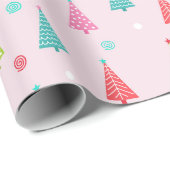 Pastel Christmas Wrapping Paper ラッピングペーパー (ロールコーナー)