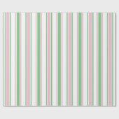 Pastel Christmas Wrapping Paper | Pink & Green ラッピングペーパー (フラット)