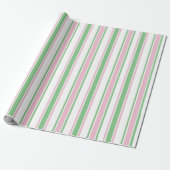 Pastel Christmas Wrapping Paper | Pink & Green ラッピングペーパー (アンロールド)