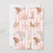 Pastel Circus Baby Shower 招待状 (裏面)