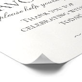 Pastel Citrus Floral Little Cutie Favors Sign ポスター (角)