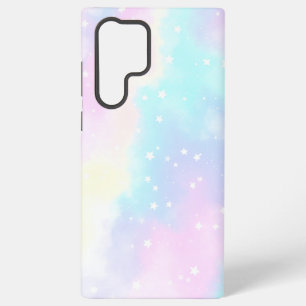 Pastel Cloudy Sky with Stars Dreamy Design Samsung Galaxy S22 Ultraケース