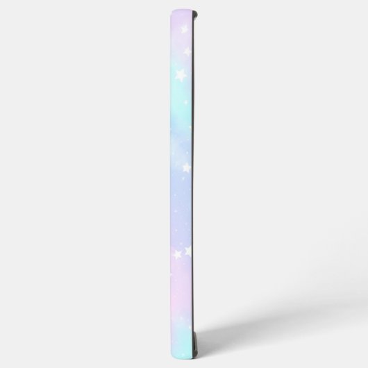 Pastel Cloudy Sky with Stars Dreamy Design Samsung Galaxyケース (左側面)