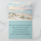 Pastel Coastal Dunes Watercolor カード (内部)