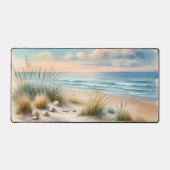 Pastel Coastal Dunes Watercolor デスクマット (正面)