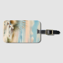 Pastel Coastal Dunes Watercolor ラゲッジタグ