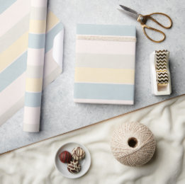 Pastel Coastal Stripe Boutique Gift Wrap ラッピングペーパー