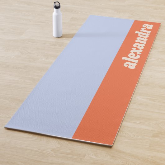 Pastel Color Block Blue and Orange Personalized ヨガマット (インサイチュ)