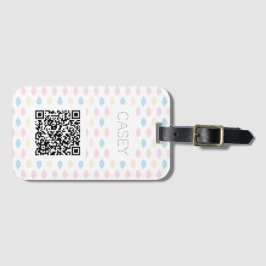 Pastel Color Clouds Pink Blue Yellow Modern. ラゲッジタグ