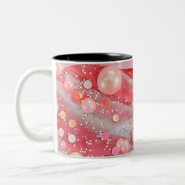 Pastel Color Glitter Pearl Print ツートーンマグカップ