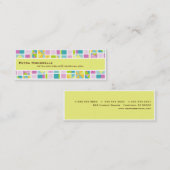 Pastel Color Grid Skinny名刺 スキニー名刺 (正面/裏面)