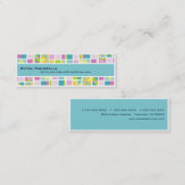 Pastel Color Grid Skinny名刺 スキニー名刺 (正面/裏面)