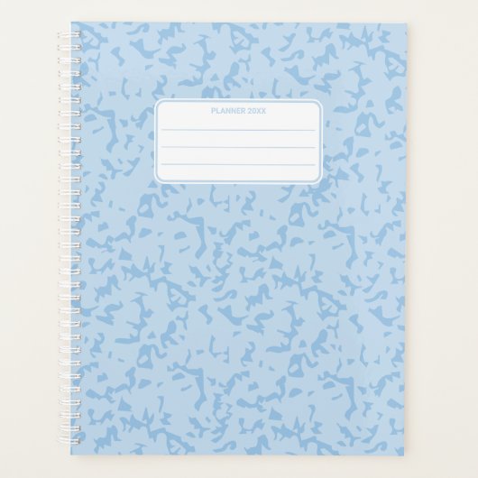Pastel Color Marble Pattern Speckled Yearly プランナー手帳 (正面)