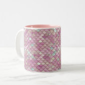 Pastel color mermaid Mug ツートーンマグカップ (正面左)