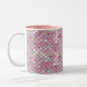 Pastel color mermaid Mug ツートーンマグカップ (左)