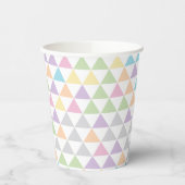 Pastel Color Triangles 紙コップ (左)