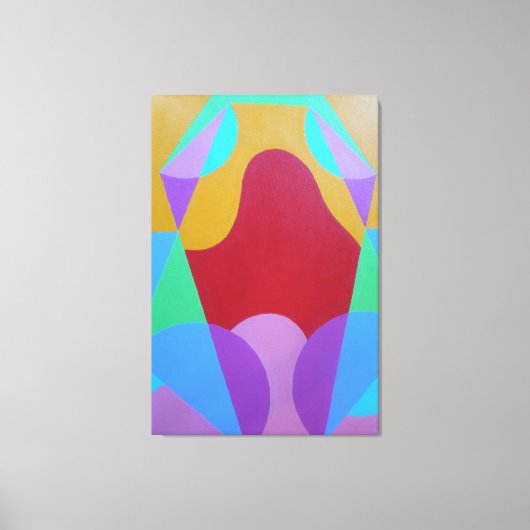 Pastel Colored Abstract Canvas Print キャンバスプリント (正面)