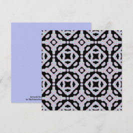 Pastel Colored Squiggly Discs Symmetrical Pattern カード