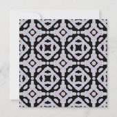 Pastel Colored Squiggly Discs Symmetrical Pattern カード (正面)