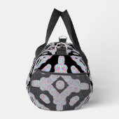 Pastel Colored Squiggly Discs Symmetrical Pattern ダッフルバッグ (右)