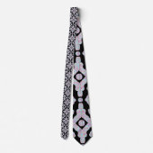 Pastel Colored Squiggly Discs Symmetrical Pattern ネクタイ (裏面)