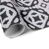 Pastel Colored Squiggly Discs Symmetrical Pattern ラッピングペーパー (ロールコーナー)