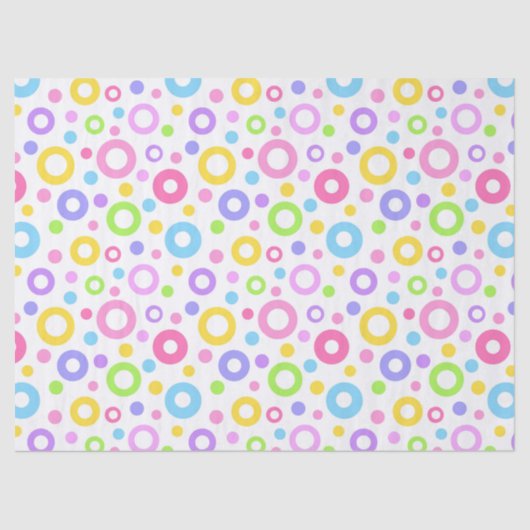 Pastel Colorful Circles 薄葉紙 (正面)