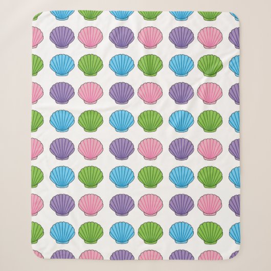 Pastel Colorful Seashell Pack シェルパブランケット (正面)