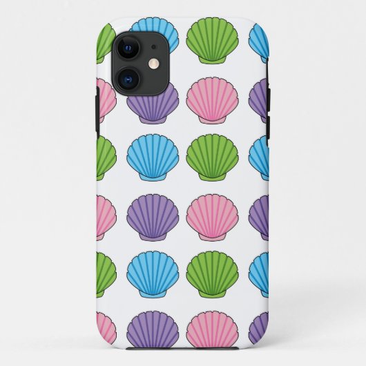 Pastel Colorful Seashell Pack Case-Mate iPhoneケース (裏面)