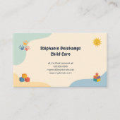 Pastel Colors - Child Care 名刺 (正面)