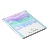 Pastel colors, Cute Sky Teacher Notepad ノートパッド (アングル)