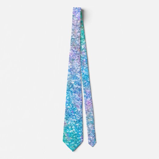 Pastel Colors Glitter Texture Print ネクタイ (正面)