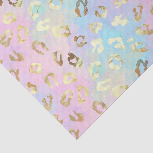 Pastel Colors Leopard Skin Bandana 薄葉紙 (詳細)