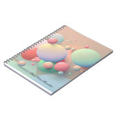 Pastel Colors Minimalism Notebook ノートブック (左側)