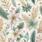 Pastel Colors Napkins Elegant Christmas Floral 