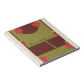 Pastel Colors Red Apples Notepad ノートパッド (アングル)