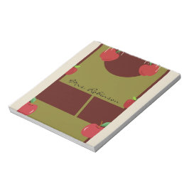 Pastel Colors Red Apples Notepad ノートパッド