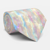 Pastel Colors Shimmering Iridescent Stripes Patter ネクタイ (ロール)