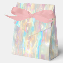 Pastel Colors Shimmering Iridescent Stripes Patter フェイバーボックス