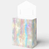 Pastel Colors Shimmering Iridescent Stripes Patter フェイバーボックス (見開き)