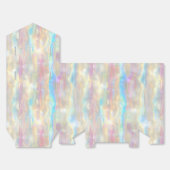 Pastel Colors Shimmering Iridescent Stripes Patter フェイバーボックス (見開き)