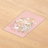 Pastel Companions in Bloom アクリル招待状 (レイダウン)