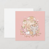 Pastel Companions in Bloom 招待状 (正面/裏面)