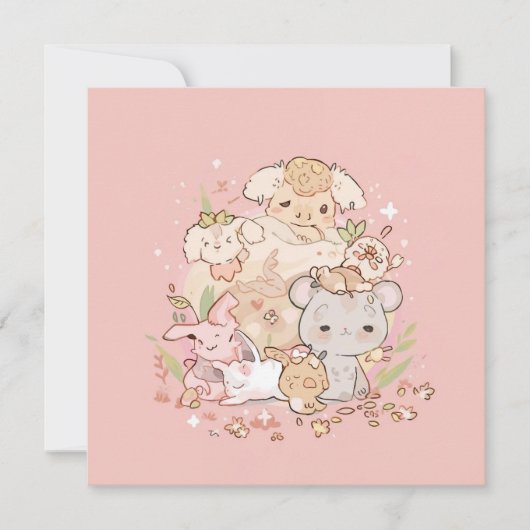 Pastel Companions in Bloom 招待状 (正面)