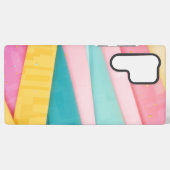 Pastel Confetti Stripes Samsung Galaxyケース (裏面横)