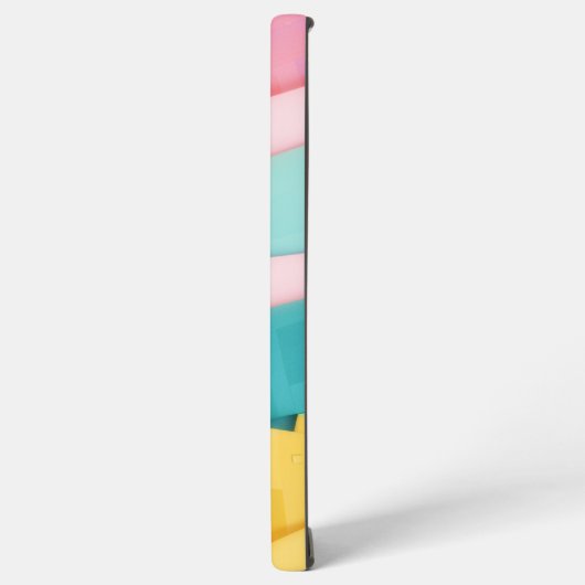 Pastel Confetti Stripes Samsung Galaxyケース (左側面)