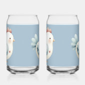 Pastel Cottagecore Chicken ガラス缶 (右)