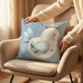 Pastel Cottagecore Chicken クッション