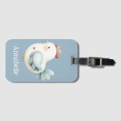 Pastel Cottagecore Chicken ラゲッジタグ (正面横)